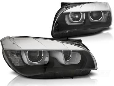 Xenon Scheinwerfer DRL LED Tagfahrlicht für BMW X1 E84 Facelift 12-14 Schwarz